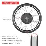 AW E-Bike Conversion Kit - 48V 1000W - 26