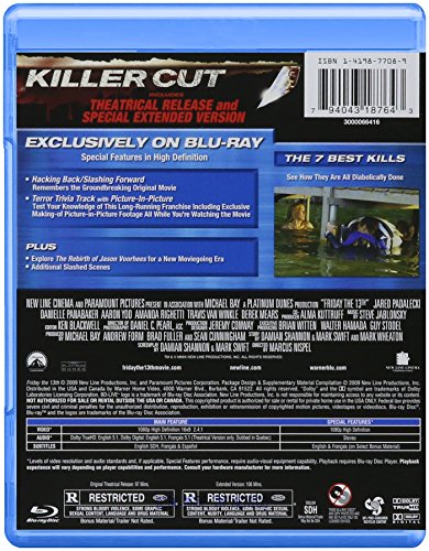 Friday the 13th Killer Cut(2009) (Rpkg/BD) [Blu-ray] from WarnerBrothers
