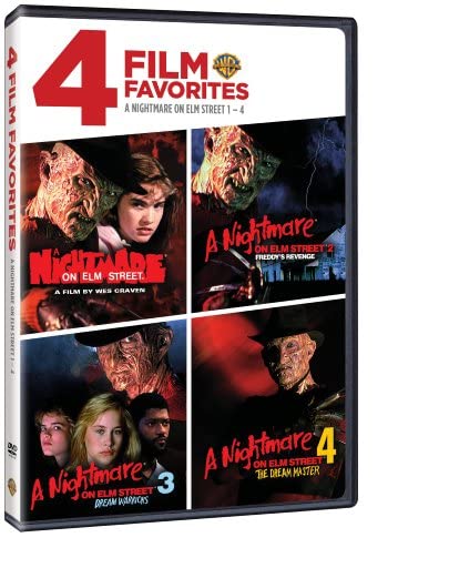 4 Film Favorites: Nightmare on Elm Street 1-4 (A Nightmare on Elm Street, Nightmare on Elm Street 2: Freddie's Revenge, Nightmare on Elm Street 3: Dream Warriors, Nightmare on Elm Street 4: The Dream Master) by WarnerBrothers