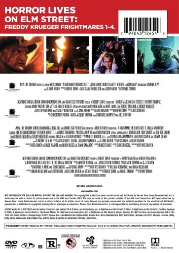 4 Film Favorites: Nightmare on Elm Street 1-4 (A Nightmare on Elm Street, Nightmare on Elm Street 2: Freddie's Revenge, Nightmare on Elm Street 3: Dream Warriors, Nightmare on Elm Street 4: The Dream Master) by WarnerBrothers