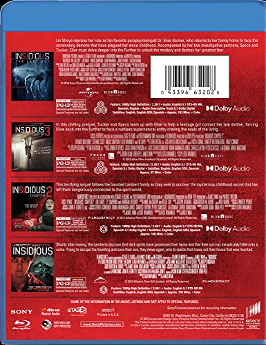 Insidious Complete 4-Film Series on Blu-ray