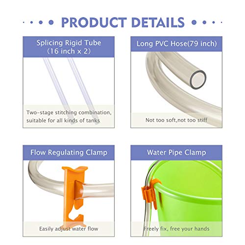 Hygger Quick Aquarium Gravel Cleaner and Siphon Kit