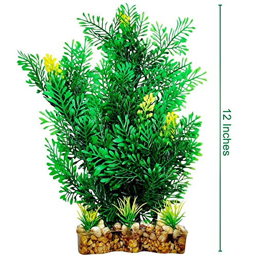 Otterly Pets Aquatic Silk Plant Decoration, Set of 4