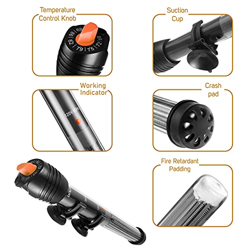 150W Submersible Aquarium Heater with Thermometer