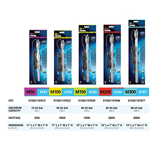 50W Fluval Aquarium Heater for up to 50L