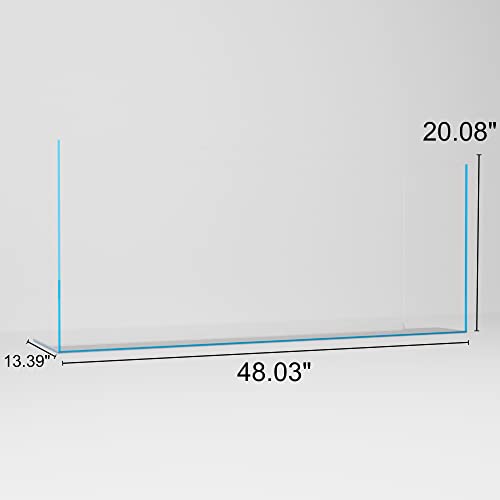 55.9 Gallon Glass Rimless Fish Tank