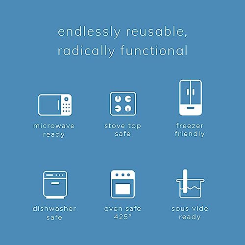 Stasher Reusable Silicone Storage Bags (4-Pack, Aqua)