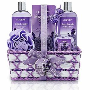 Honey Lavender Spa Gift Basket for Women