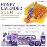 Honey Lavender Spa Gift Basket for Women