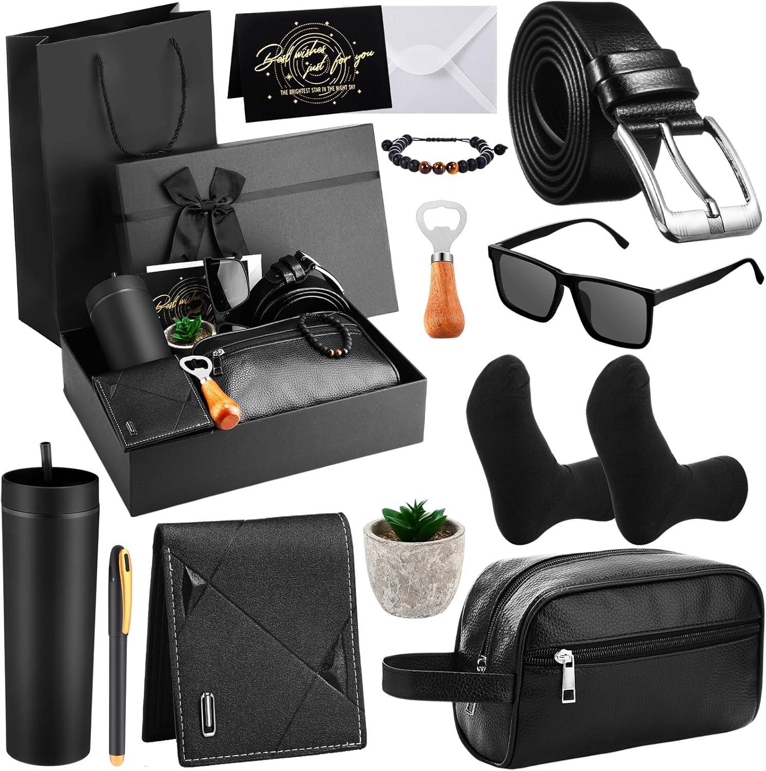 Birthday Gift Basket for Men with Tumblers