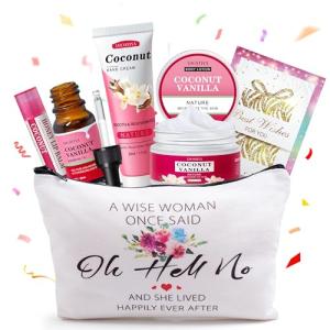Coconut Vanilla Spa Gift Basket for Women