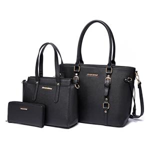 Montana West Leather Tote and Wallet Set