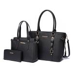 Montana West Leather Tote and Wallet Set