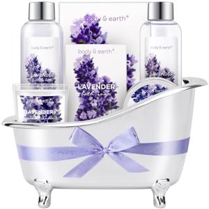 Lavender Gift Basket for Women with Spa Treats