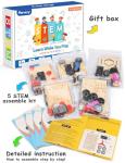 Poraxy 5 in 1 STEM Kits for Kids Age 8-10, Science Building Project Craft for 8-13, Model Car Kit, STEM Toys for Boys Girls Age 8-12, Wooden 3D Puzzles, Birthday Gifts for 6 7 8 9 10 11 12 13 Year Old