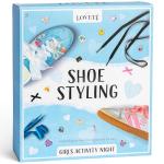 Loveté DIY Sneaker Styling Kit for Girls – Shoe Decorating Craft Set for 4 – Includes Charms, Laces & Stickers – Fun Gift for Sleepovers, Parties, Birthdays – Kids Ages 6+