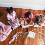 Loveté DIY Sneaker Styling Kit for Girls – Shoe Decorating Craft Set for 4 – Includes Charms, Laces & Stickers – Fun Gift for Sleepovers, Parties, Birthdays – Kids Ages 6+