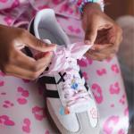 Loveté DIY Sneaker Styling Kit for Girls – Shoe Decorating Craft Set for 4 – Includes Charms, Laces & Stickers – Fun Gift for Sleepovers, Parties, Birthdays – Kids Ages 6+