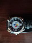 Men's NFL Watch and Keychain Gift Set Pittsburgh Steelers New In Box New Battery