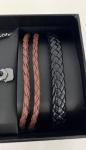 Men's 5-Piece Gift Set - Watch, Necklace and Bracelets - Brown - with gift box