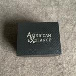 American Exchange Men's Gold-Tone Bracelet Watch 52mm Gift Set Black Crown Cross