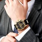 3pcs Fashion Men Quartz Watch Bracelets Set Casual Classic Design Gift New