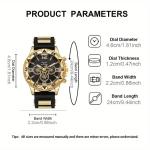 3pcs Fashion Men Quartz Watch Bracelets Set Casual Classic Design Gift New