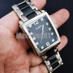 Men Elgin Luxury Bling Lab Diamond Stainless Steel Watch & Bracelet Gift Set