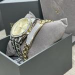 NEW✅ GIFT SET✅ Bulova Crystal Two-Tone Men's Steel Watch 98K106 $695