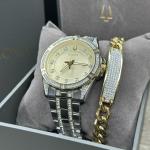 NEW✅ GIFT SET✅ Bulova Crystal Two-Tone Men's Steel Watch 98K106 $695