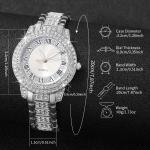 Women's Watch Bracelet Stainless Steel Strap Woman Necklace Earrings Set Gift