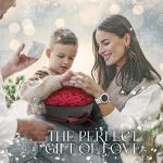 GLAMOUR BOUTIQUE 16 Flower Forever Heart Shape Box - Preserved Roses Gift for Her, Preserved Flowers, Red