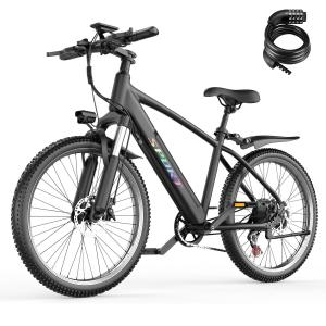 Electric Mountain Bike Peak 1500W 48V 26" City Bike 45 Miles EBikes Adults Teens
