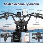 Peak 1500W Electric Off-Road Bike 20-Inch Full Suspension E-Motorcycle 48V 18Ah