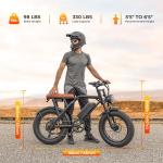 NEW 20" FAT TIRE ADULTS ELECTRIC BIKE 1500W 33MPH 48V 15.6AH MOUNTAIN EBIKE US