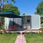 Modern 19FT Prefab Tiny Home, Fully Assembled Modular Pod with Thermal Insulation Stormproof Roof, Quick Tool-Free Setup, Ideal for Office Studio Guest House