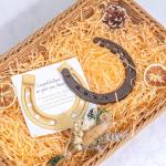 House Warming Gifts New Home,Acacia Wood Cheese Board Set, Candle, Salad Spoon & Fork, Horseshoe, Cheese Knives, Rattan Basket,Gifts for Home Buyers, First Home Gift Ideas, New Apartment