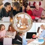 House Warming Gifts New Home,Acacia Wood Cheese Board Set, Candle, Salad Spoon & Fork, Horseshoe, Cheese Knives, Rattan Basket,Gifts for Home Buyers, First Home Gift Ideas, New Apartment