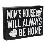 Mom’s House Sign | Gift for Mom | Home is Where Mom Is | Mother’s Day Decor