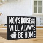 Mom’s House Sign | Gift for Mom | Home is Where Mom Is | Mother’s Day Decor