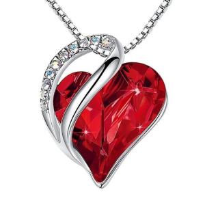New Hot Selling Valentine's Day Gift Ocean Heart Love Necklace with Eternal Rose