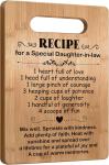Popular Daughter-In-Law Cutting Board Gift, Daughter in Law Gifts for Mothers Da