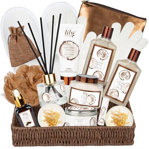Coconut Vanilla Bath and Body Gift Basket