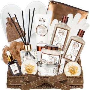 Coconut Vanilla Bath and Body Gift Basket