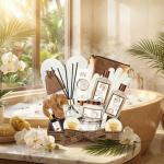 Coconut Vanilla Bath and Body Gift Basket