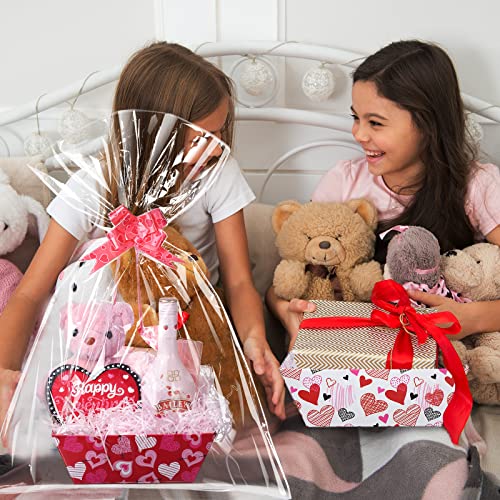 12 Empty Valentine Gift Baskets with Accessories