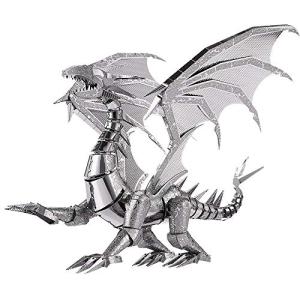 3D Metal Dragon Flame Puzzle Kit for Adults