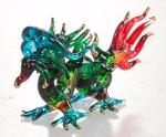 Mini Hand Blown Glass Chinese Dragon Figurine