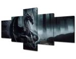 Magical Dragon Canvas Wall Art Multi-Panel Decor
