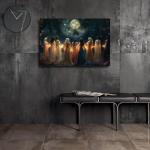 Mystical Moon Calling Witch Wall Art Print